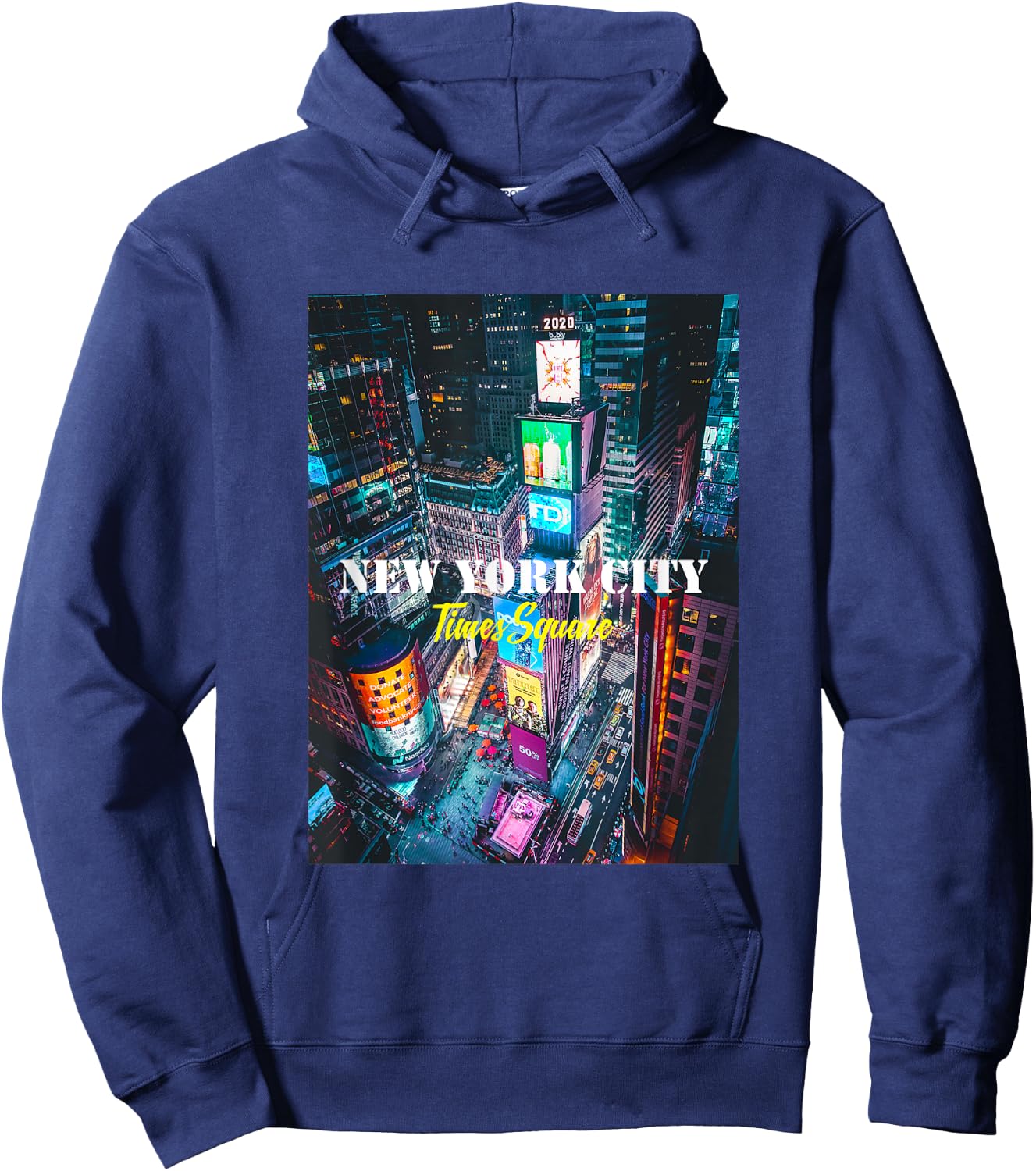 New York City Times Square Skyline Shirts, New York City Hoodie - Hoodie | Navy