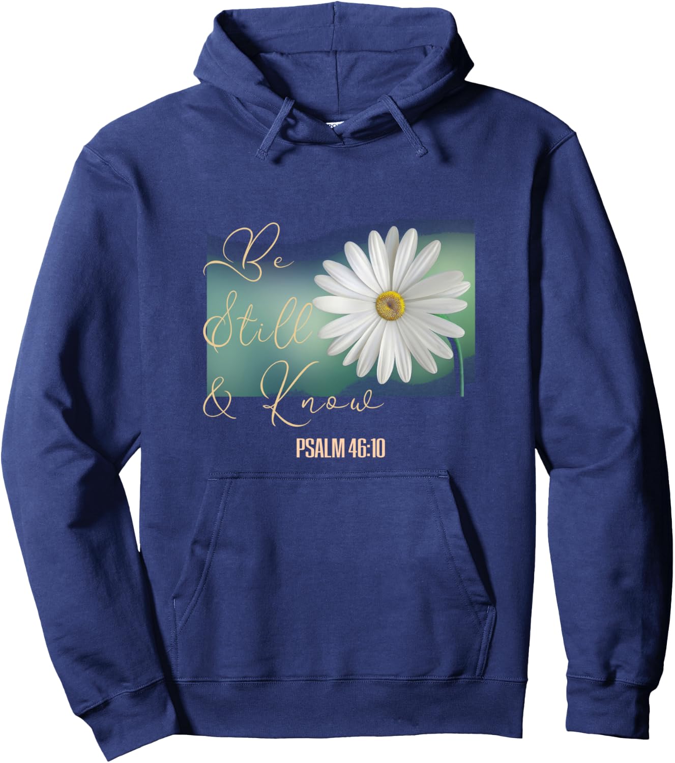 Christian Women Scripture Be Still & Know That I Am God Hoodie - Hoodie | Navy