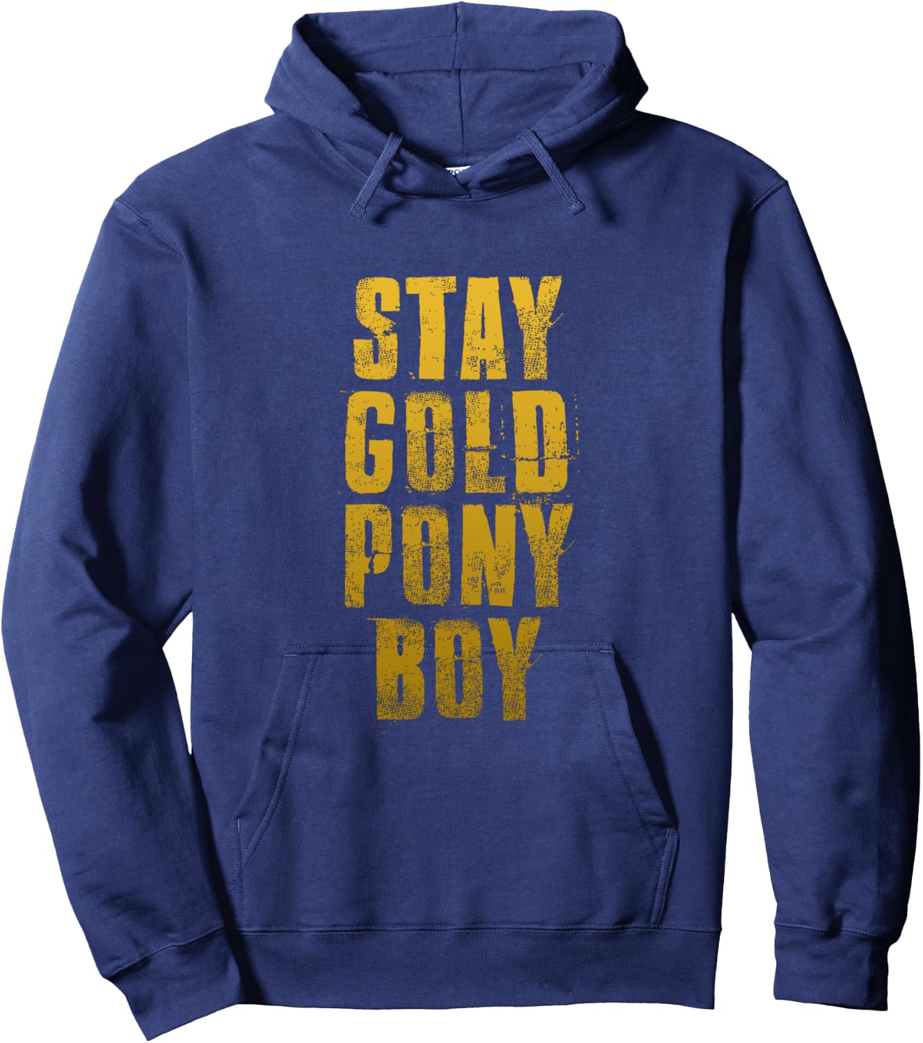 Stay Gold Ponyboy Classic 80s Hoodie - Hoodie | Navy