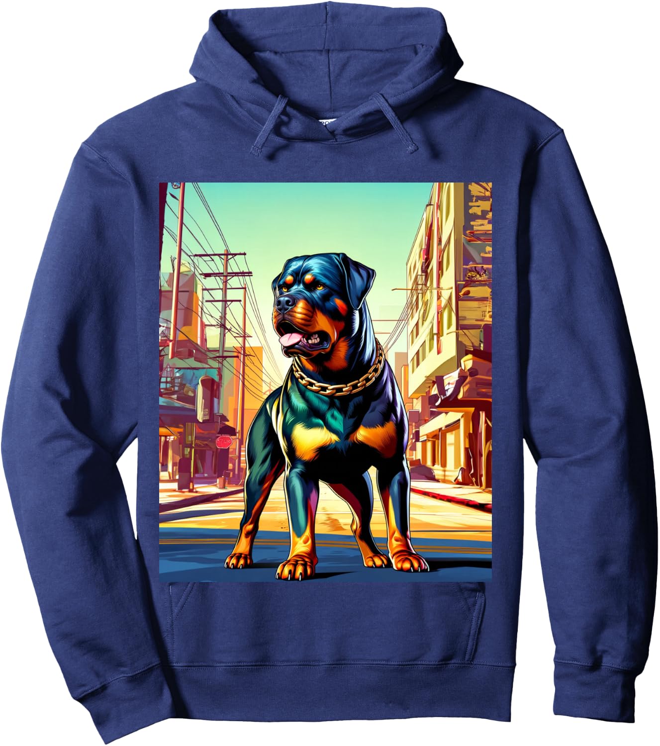 GTA Rottweiler Style Hoodie - Hoodie | Navy