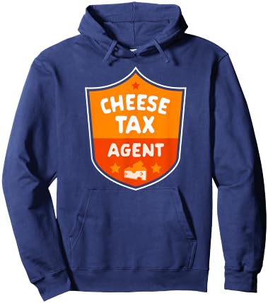 Cheese Tax Agent Funny Cheese Lover Snack Food Foodie Gift Hoodie - Hoodie | Navy