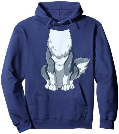 Easy Wolf Costume Wolf Body Headless Wolf Costume Hoodie - Hoodie | Navy