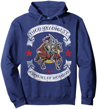 Eat a Bag of Dicks - Though May Ingest a Satchel of Richards Hoodie - Hoodie | Navy