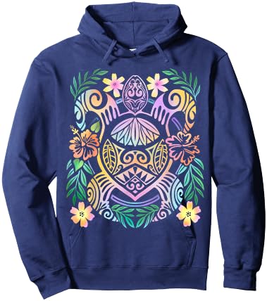 Hawaiian Tie Dye Sea Turtles, Hawaii Hoodie - Hoodie | Navy