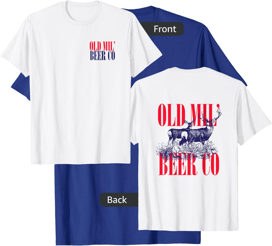 Old Milwaukee Beer Co Deer T-Shirt - T-Shirt | Royal