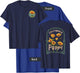 California Poppy Creative Outline and Picture Front & Back T-Shirt - T-Shirt | Royal