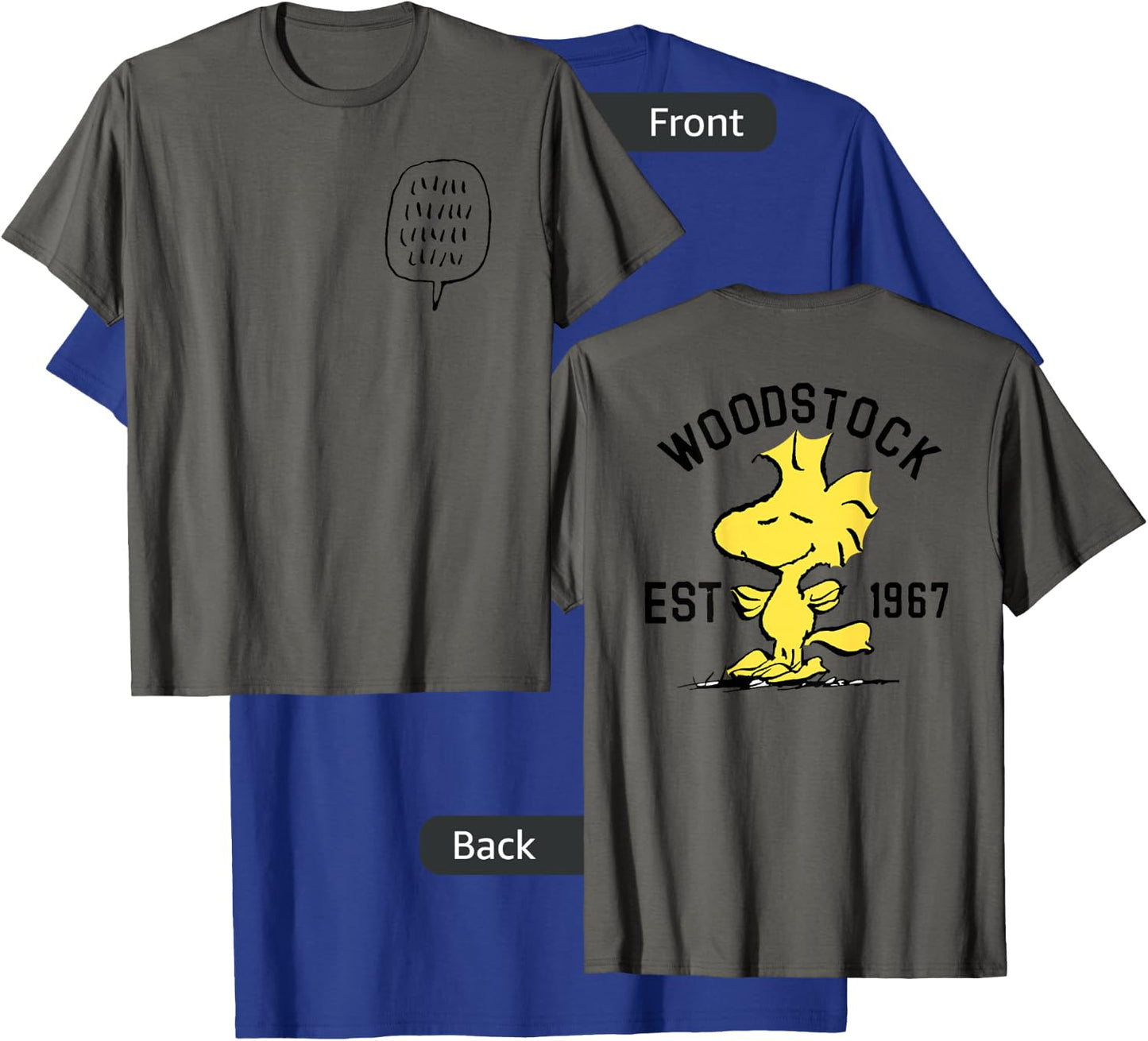 Peanuts Woodstock Talking T-Shirt - T-Shirt | Royal