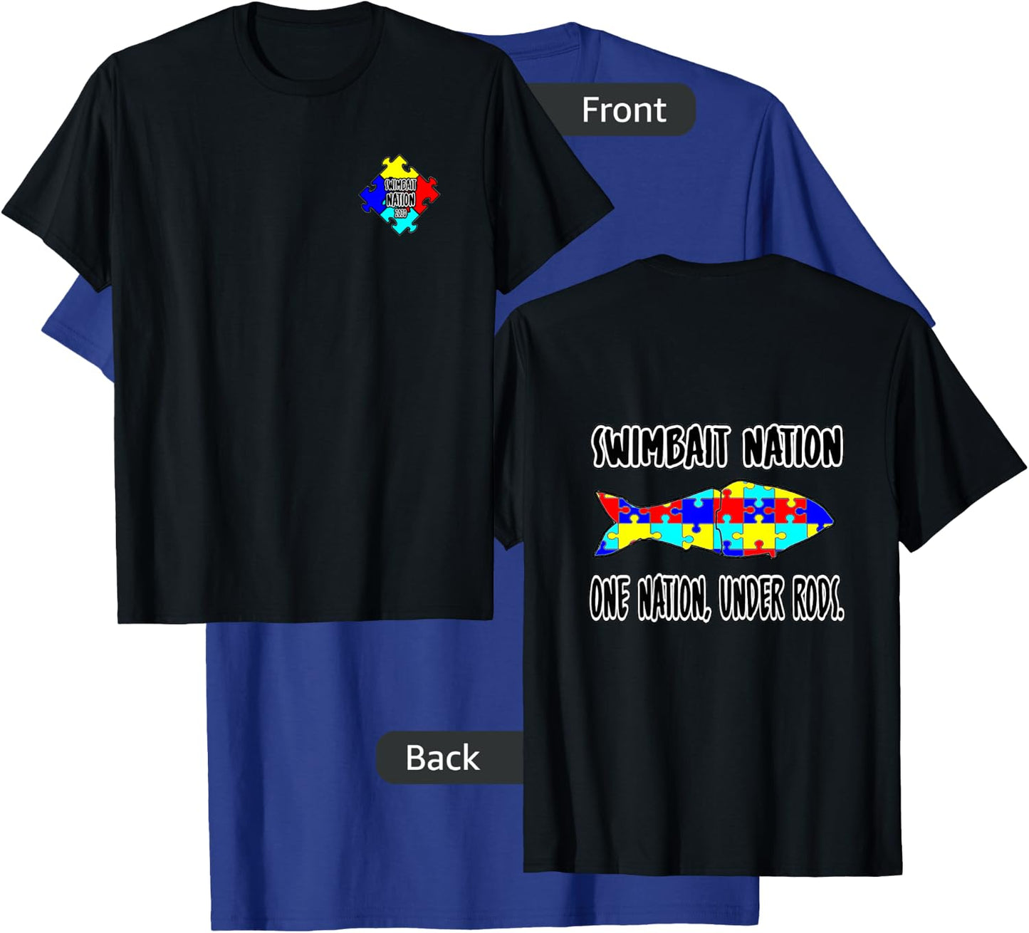 Anglers Against Autism T-Shirt - T-Shirt | Royal