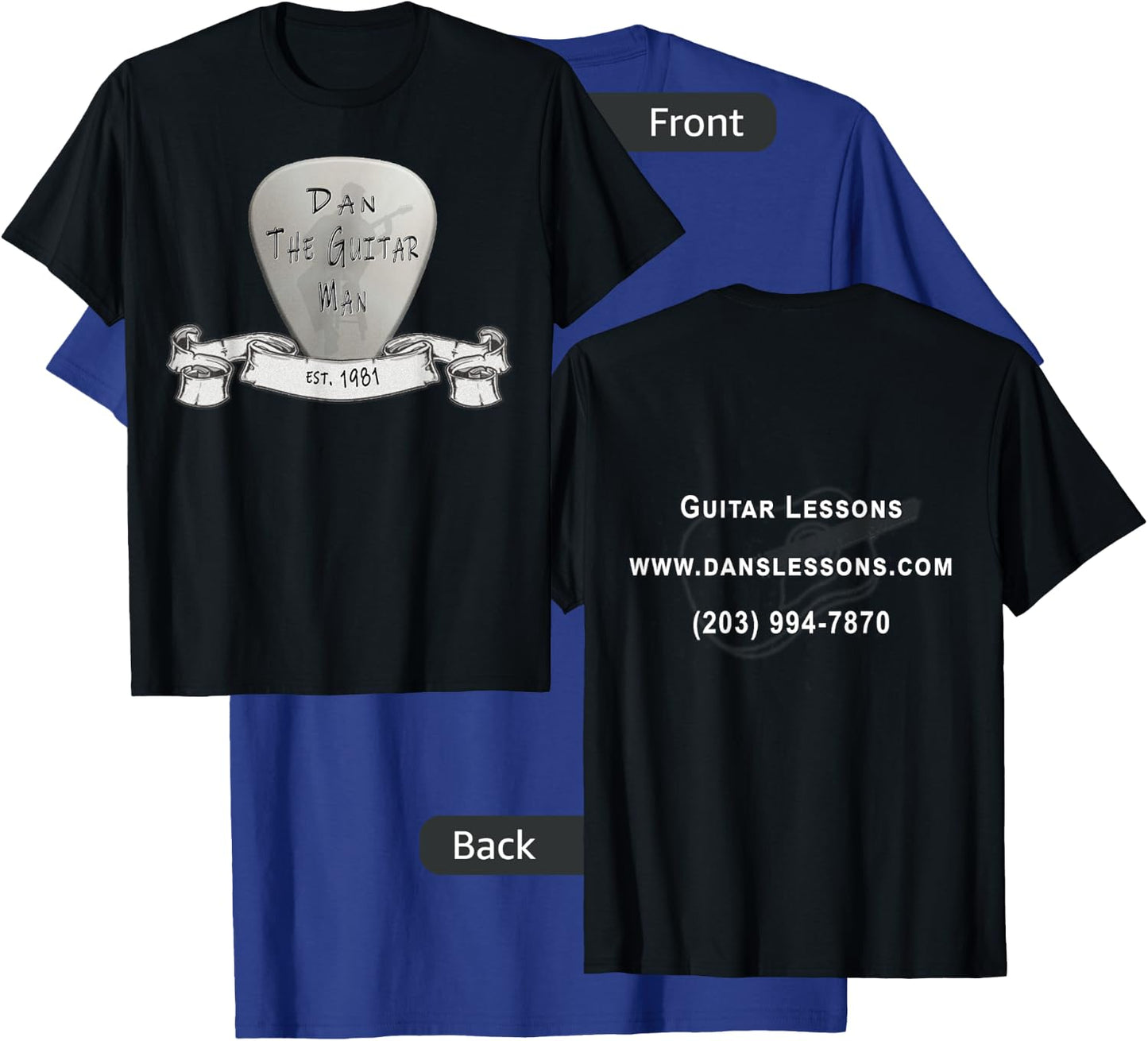 Dan The Guitar Man T-Shirt - T-Shirt | Royal