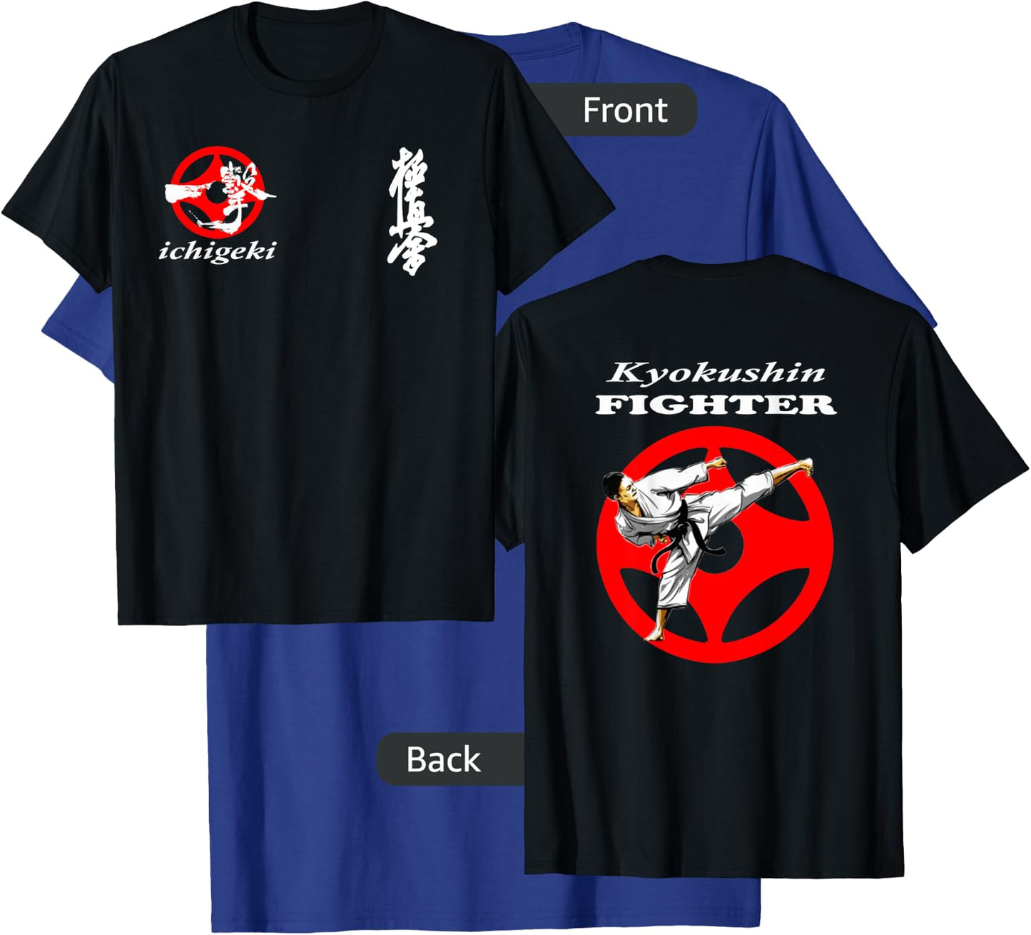 kyokushin karate kyokushinkai Oyama training sparring gym gi T-Shirt - T-Shirt | Royal