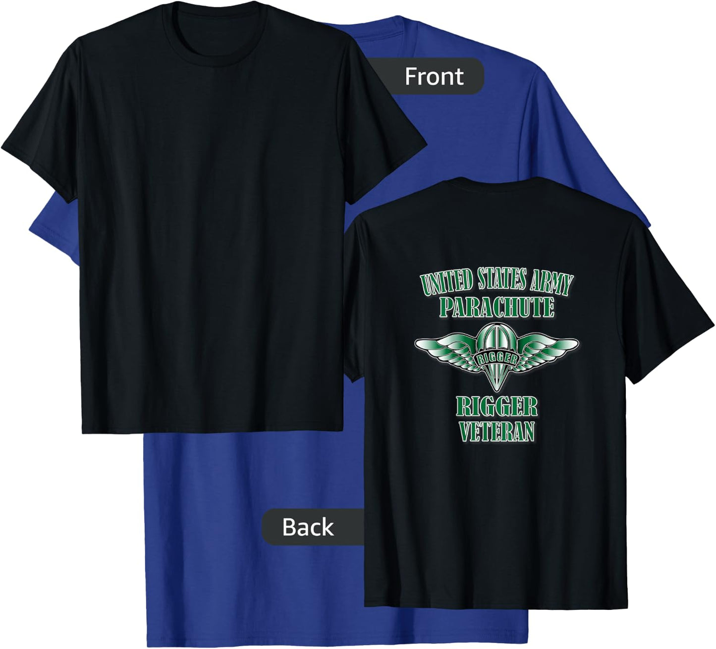 Relaxed Lifestyle Products Men's Black Military , Small, Short Sleeve, , Classic Fit, 100% Cotton T-Shirt - T-Shirt | Royal