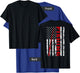 Fishing American Flag Rod USA Patriotic Fisherman T-Shirt - T-Shirt | Royal