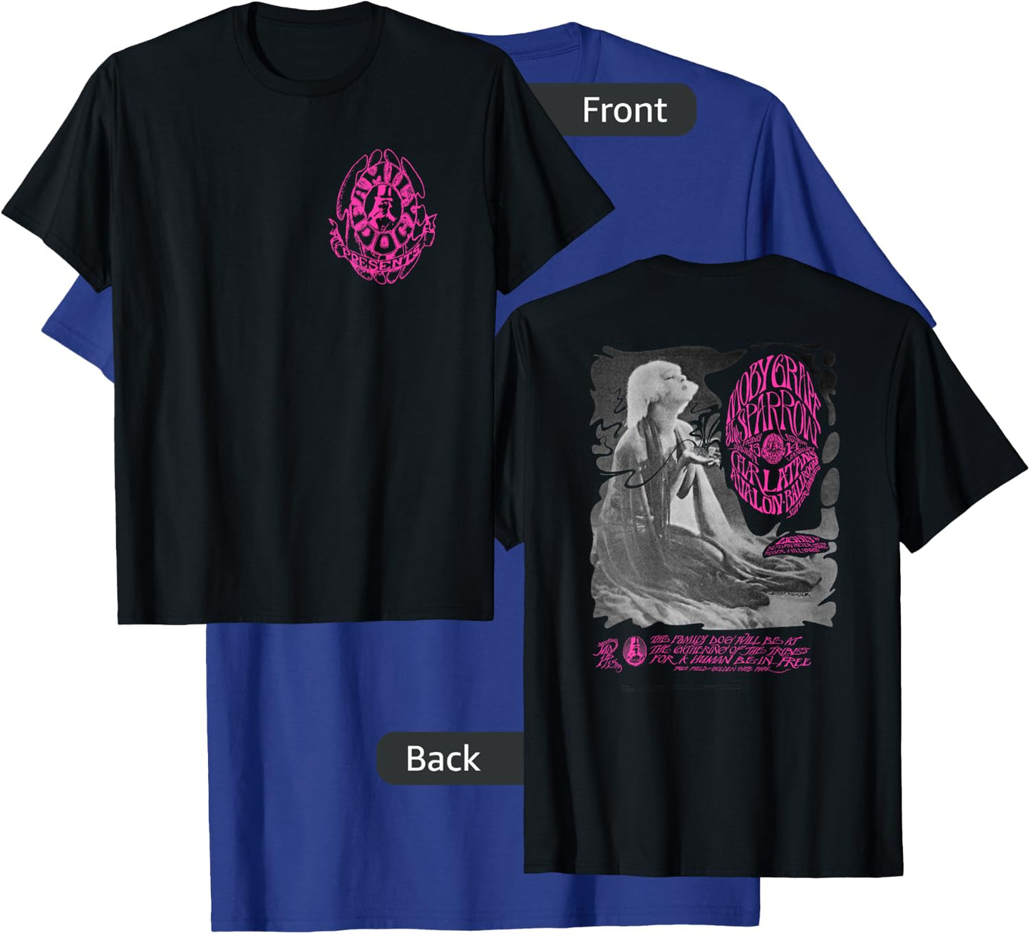The Family Dog Moby Grape Pink Logo T-Shirt - T-Shirt | Royal