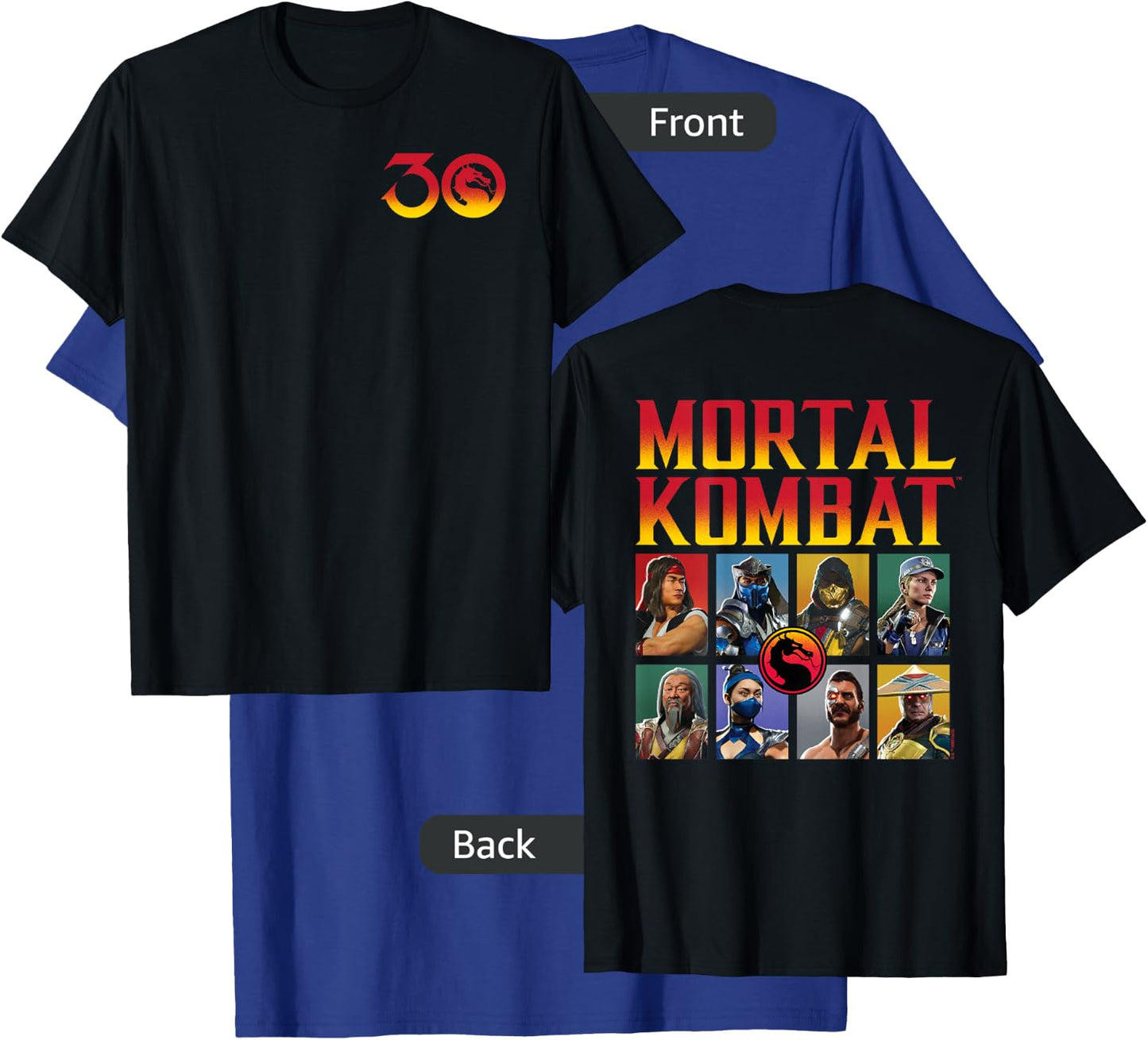 Mortal Kombat - 30th Grid T-Shirt - T-Shirt | Royal