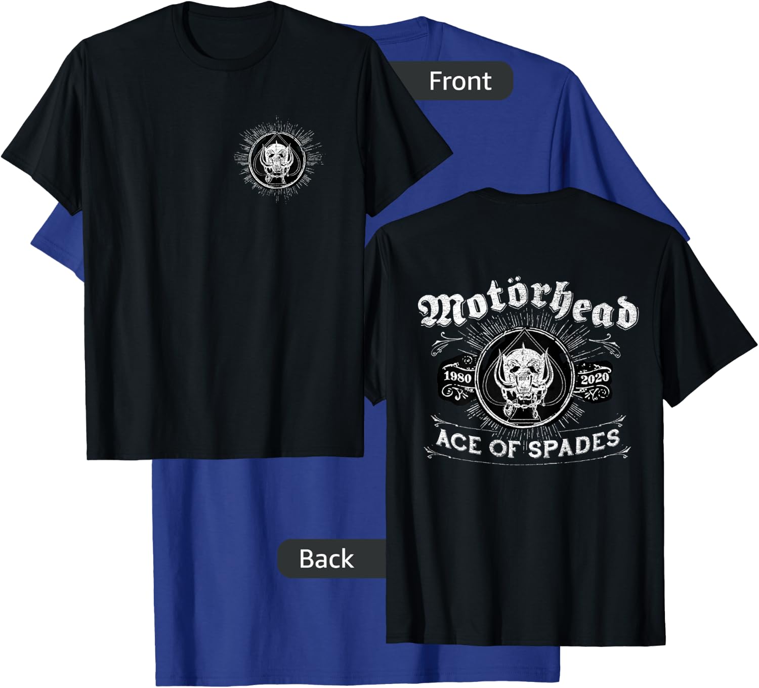 Motörhead - Ace of Spades 40 Year Anniversary T-Shirt - T-Shirt | Royal