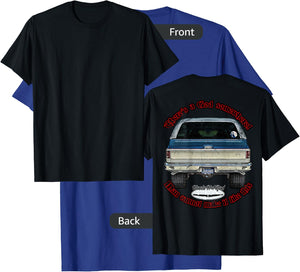 HoolaHotRod, God, K5, C10, Jimmy, Squarebody Truck, Dually, Blazer, Silverado, US , Black, Small, Short Sleeve, Men's, Adult Men, Car Enthusiasts T-Shirt - T-Shirt | Royal