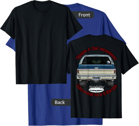 HoolaHotRod, God, K5, C10, Jimmy, Squarebody Truck, Dually, Blazer, Silverado, US , Black, Small, Short Sleeve, Men's, Adult Men, Car Enthusiasts T-Shirt - T-Shirt | Royal