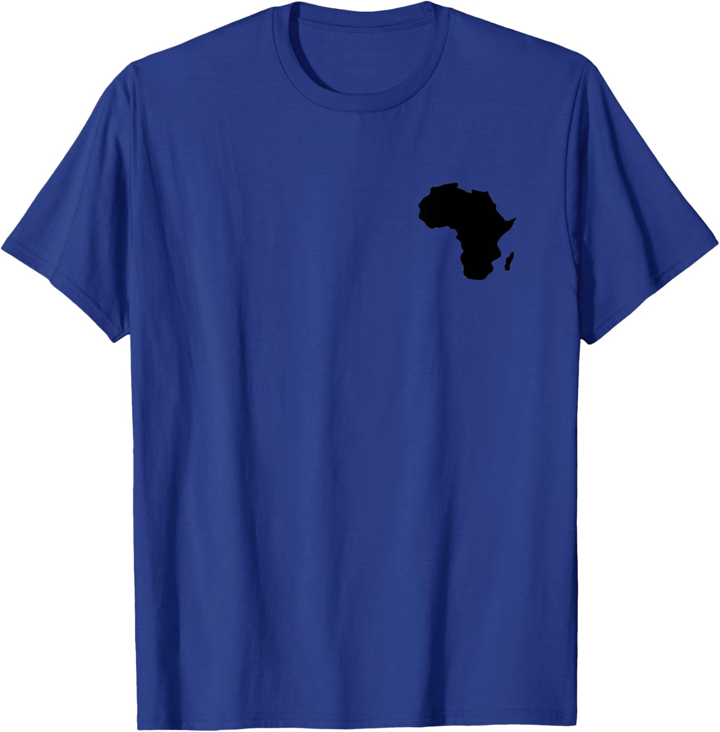 Africa Map abstract art black contour T-Shirt - T-Shirt | Royal