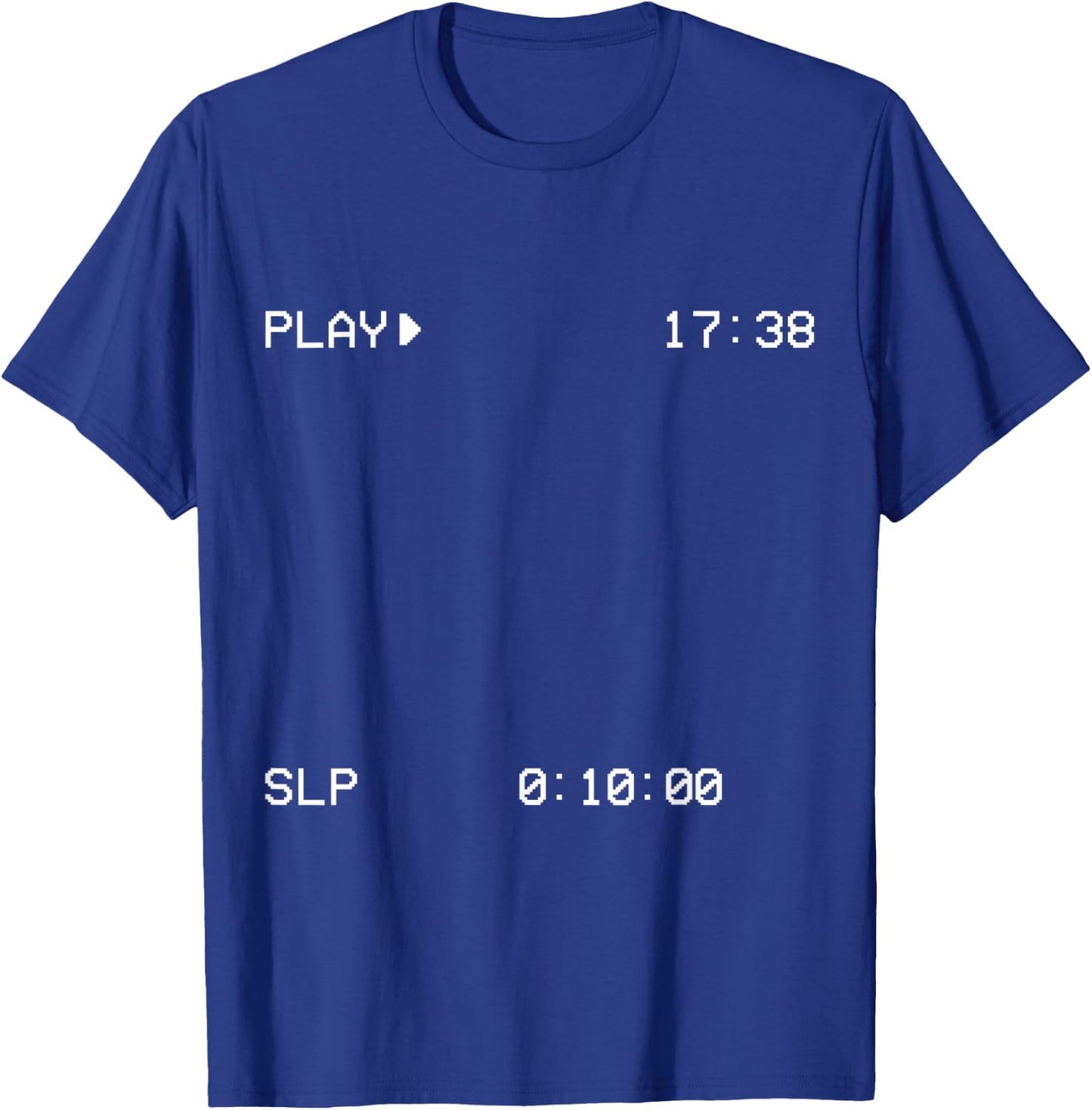 Vintage VHS Casette Tape CRT T-Shirt - T-Shirt | Royal