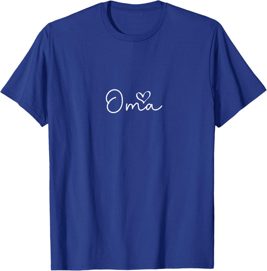 Oma With A Cute Heart Mothers day and grandma T-Shirt - T-Shirt | Royal