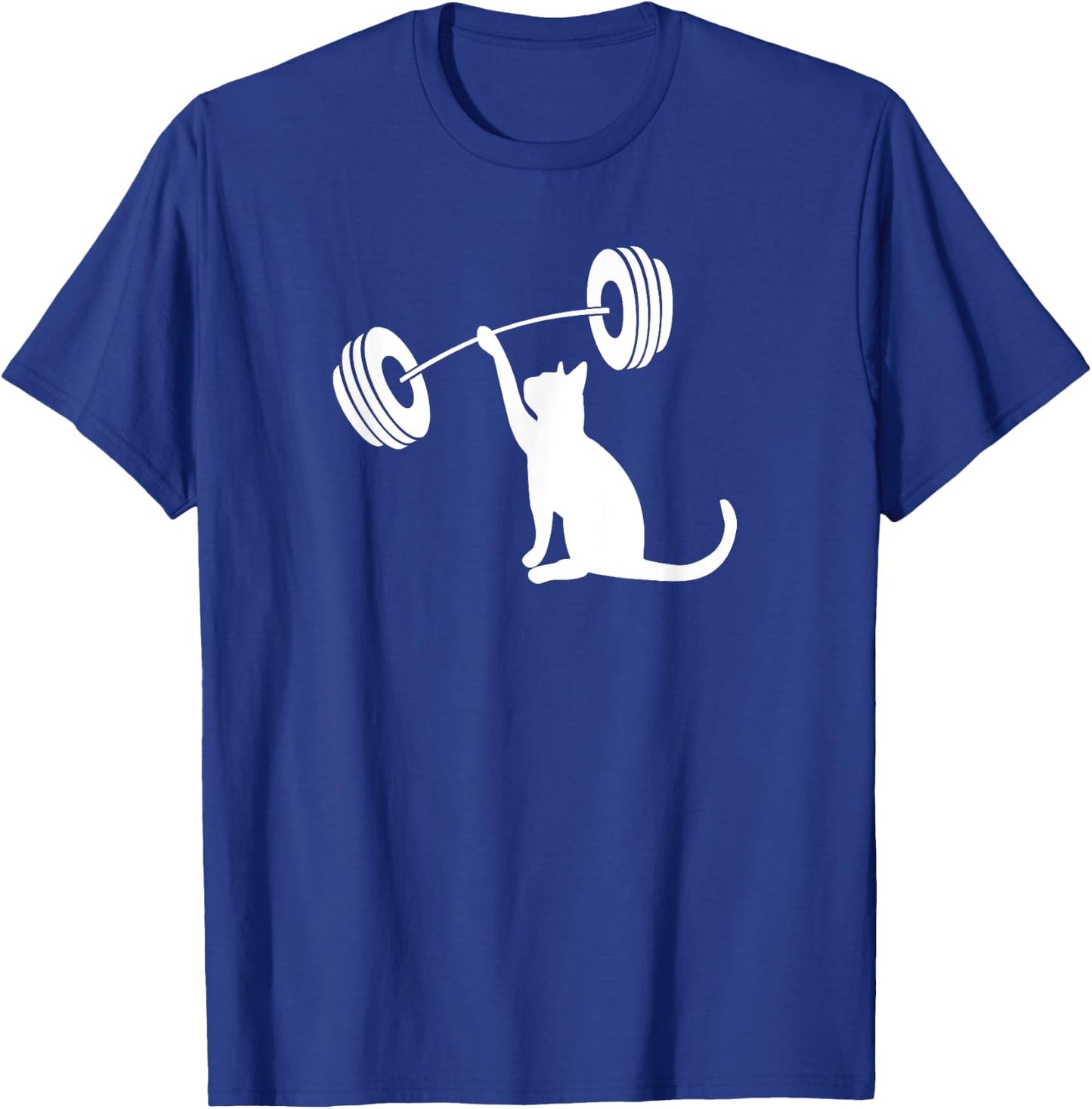 Funny Fitness Weight Strength Gym Cat Lifting Women T-Shirt - T-Shirt | Royal
