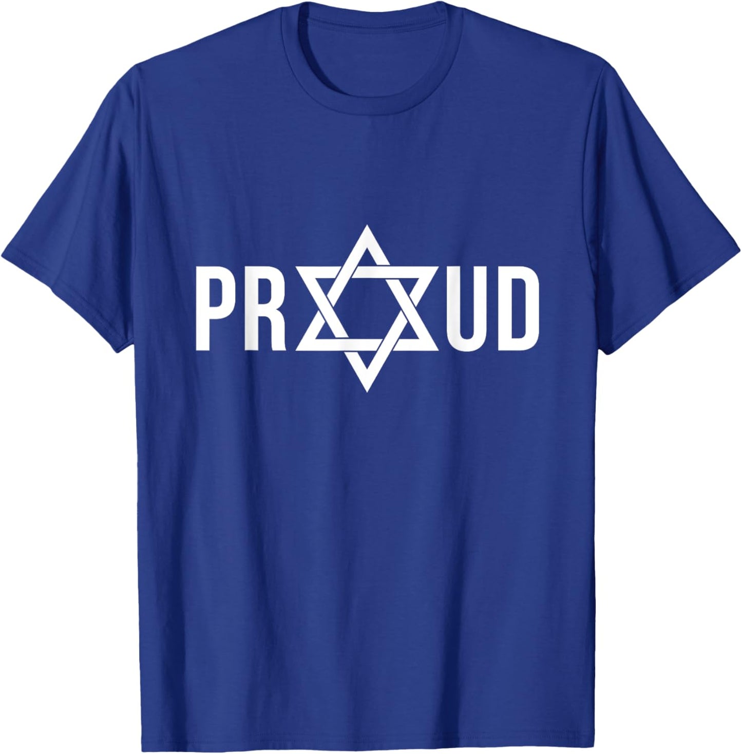 Proud Star of David Jewish Hebrew Israel Pride T-Shirt - T-Shirt | Royal