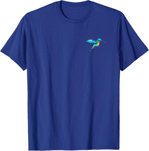 Hummingbird in pocket - Watercolor hummingbird gift T-Shirt - T-Shirt | Royal