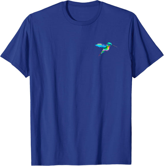 Hummingbird in pocket - Watercolor hummingbird gift T-Shirt - T-Shirt | Royal