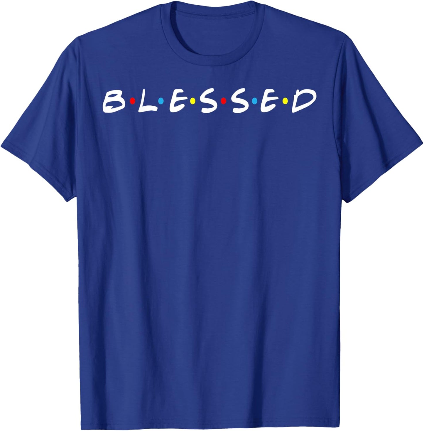 Retro style Blessed T-Shirt - T-Shirt | Royal