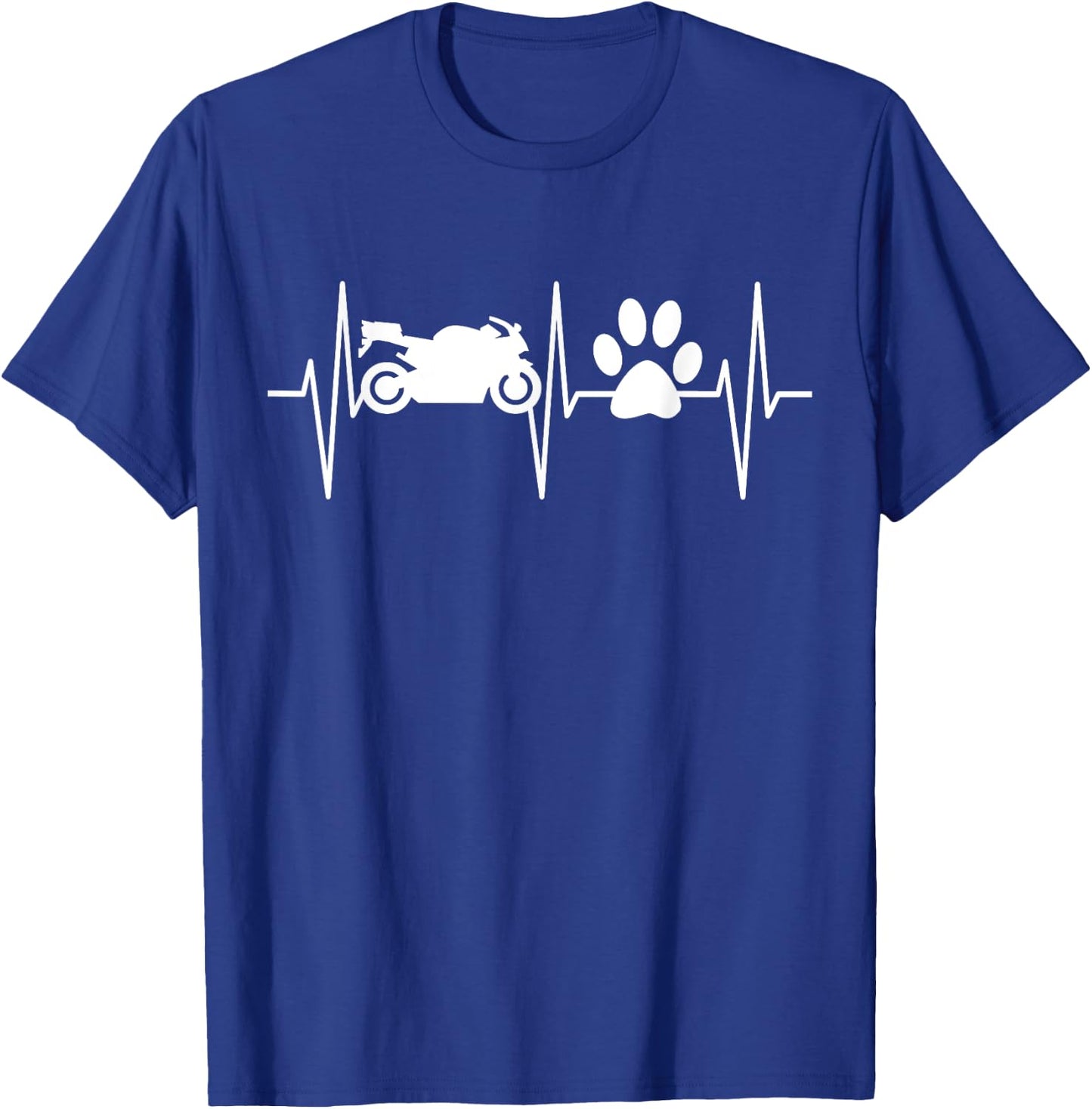 Biker Shirt Dog Lover Sport Bike Funny Motorcycle Women Girls Kids T-Shirt - T-Shirt | Royal