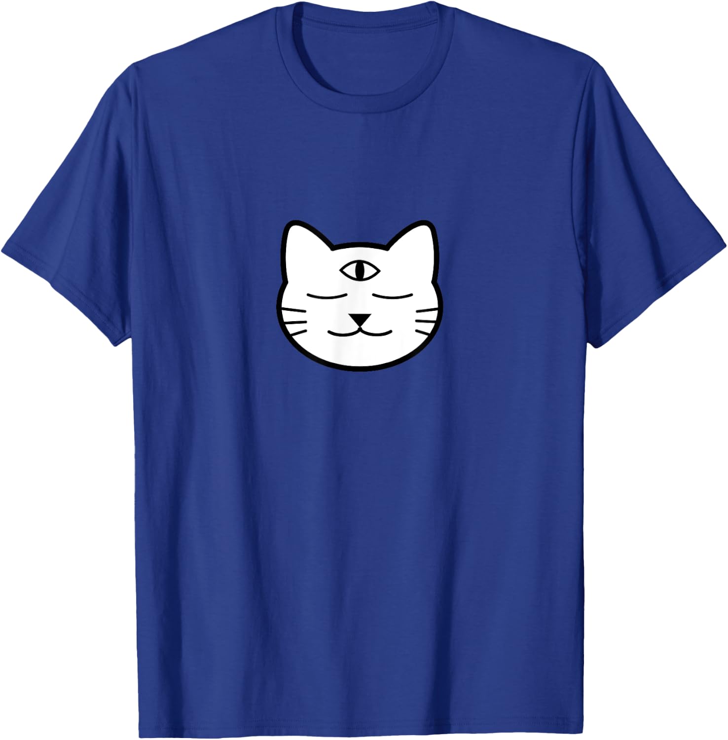 Three-Eyed Cat Third Eye Chakra Yoki Mascot Yoga Meditation T-Shirt - T-Shirt | Royal