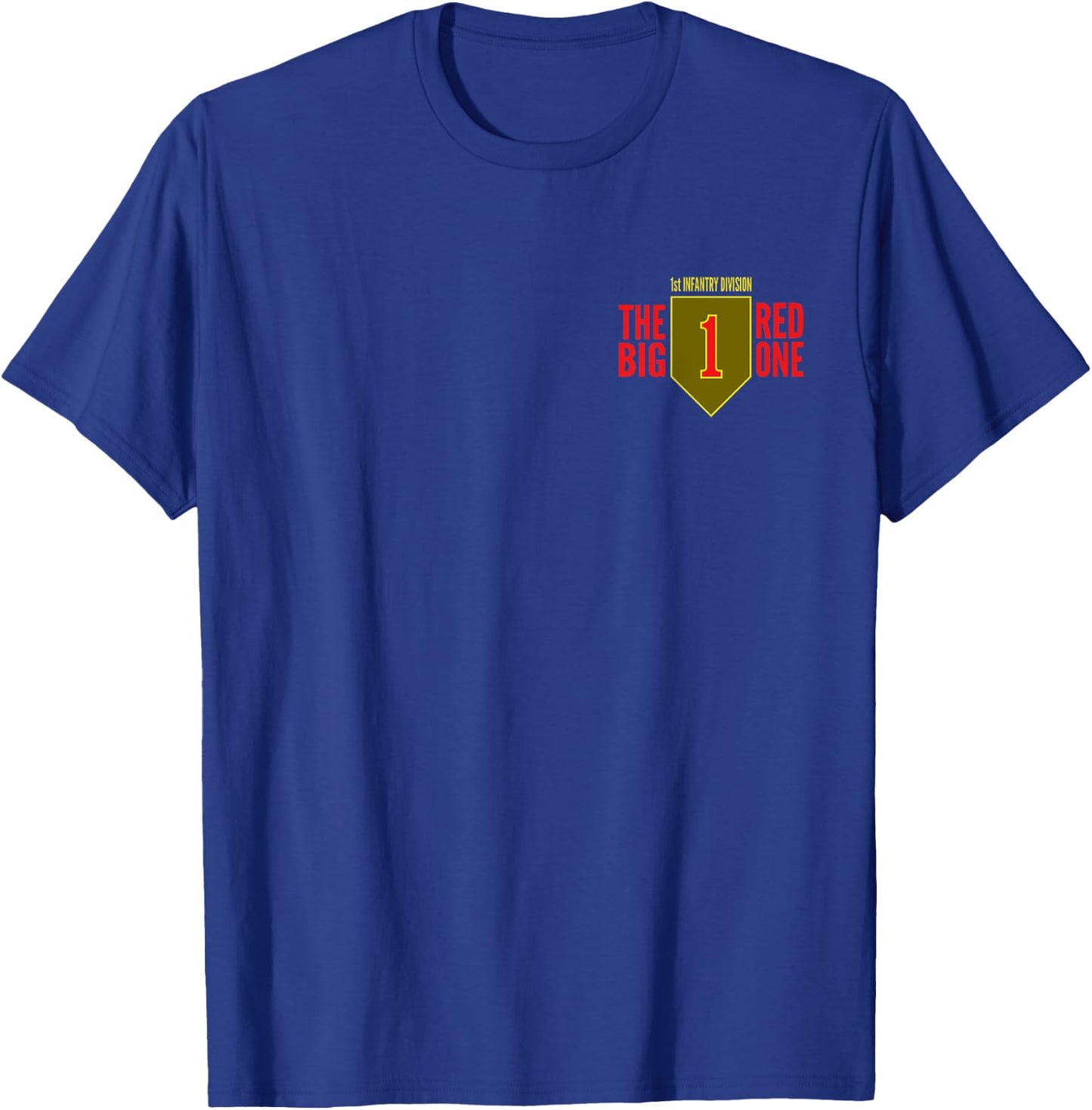 1ST INFANTRY DIVISION ARMY Black Men's Classic Fit Modern Military Theme T-Shirt - T-Shirt | Royal