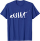 Disc Golf Evolution Of Man Golfing Funny Monkey Modern Ape T-Shirt - T-Shirt | Royal