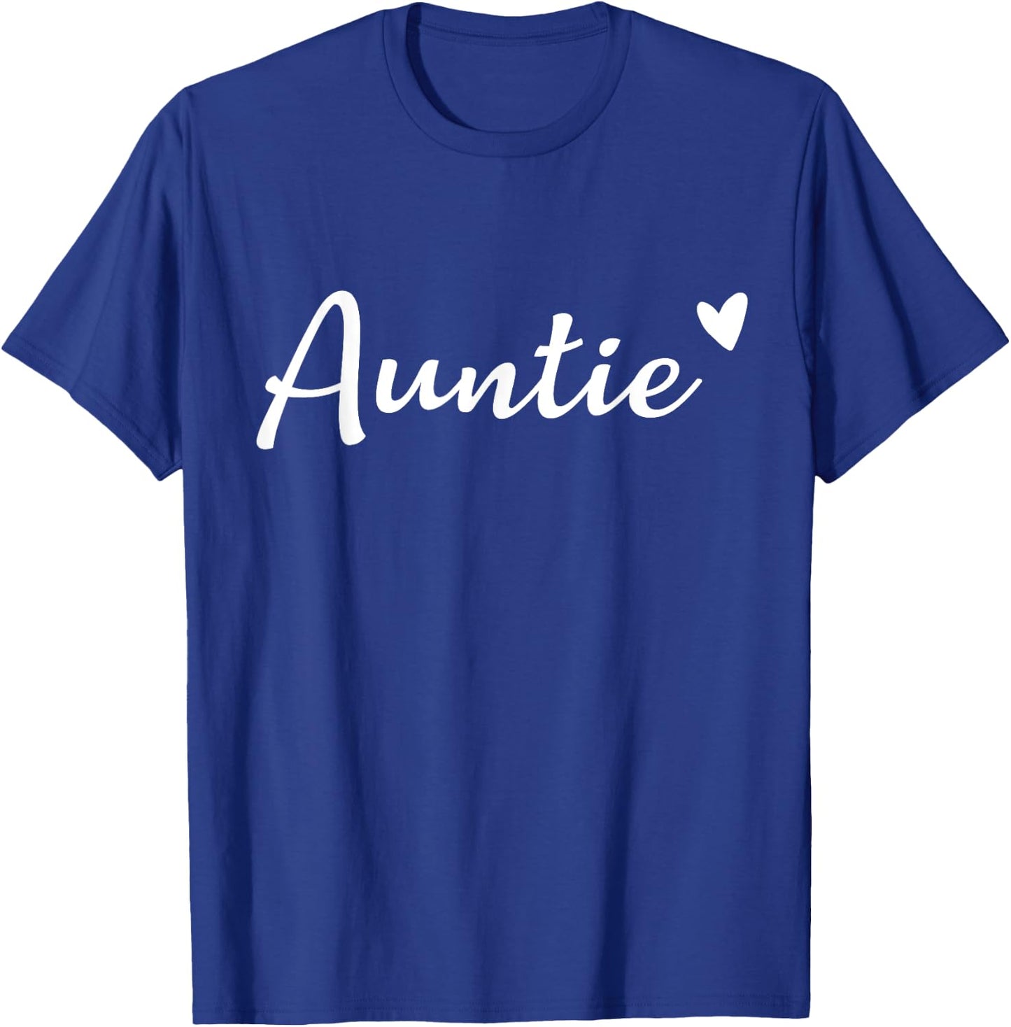 Auntie Cute Heart Funny Auntie Mother's Day T-Shirt - T-Shirt | Royal