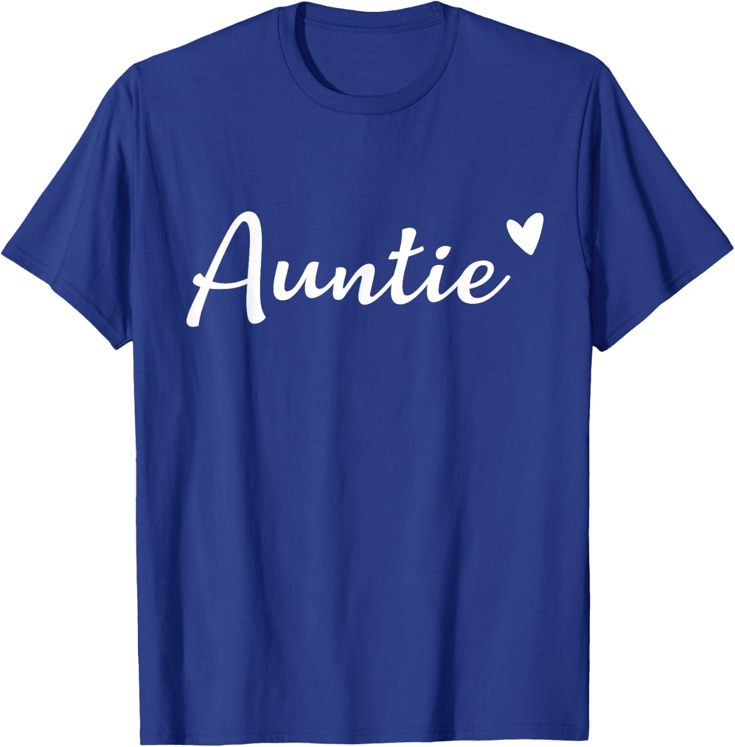 Auntie Cute Heart Funny Auntie Mother's Day T-Shirt - T-Shirt | Royal