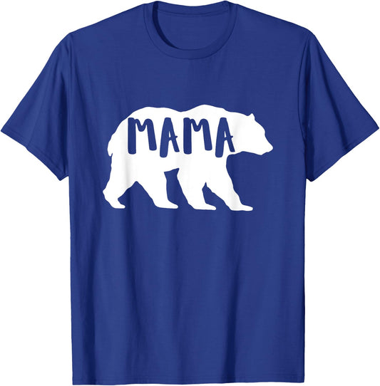 Mothersday | Cute Mama Bear for Outdoor & Nature Moms T-Shirt - T-Shirt | Royal