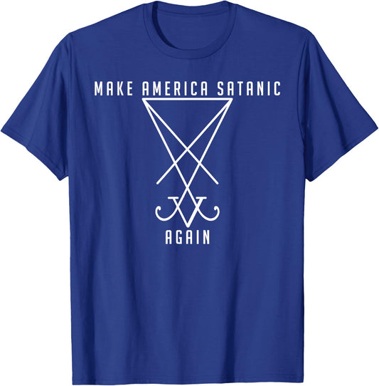 Make America Satanic Great Again Sigil Of Lucifer T-Shirt - T-Shirt | Royal