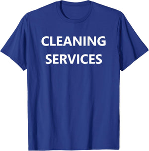 Cleaning Sanitary Sanitation Costume Uniform (BACK PRINTED) T-Shirt - T-Shirt | Royal