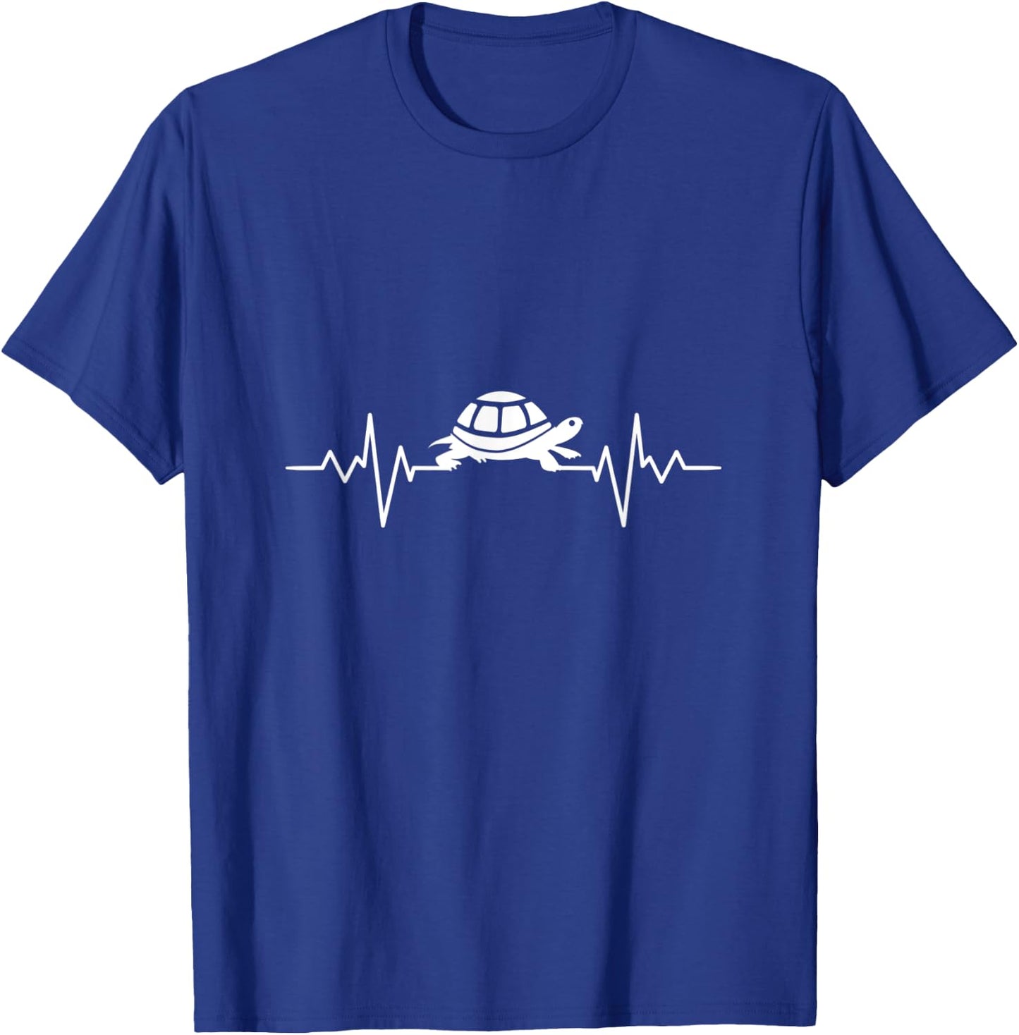 Animal Lover Ocean Creature Heartbeat Sea Turtle T-Shirt - T-Shirt | Royal