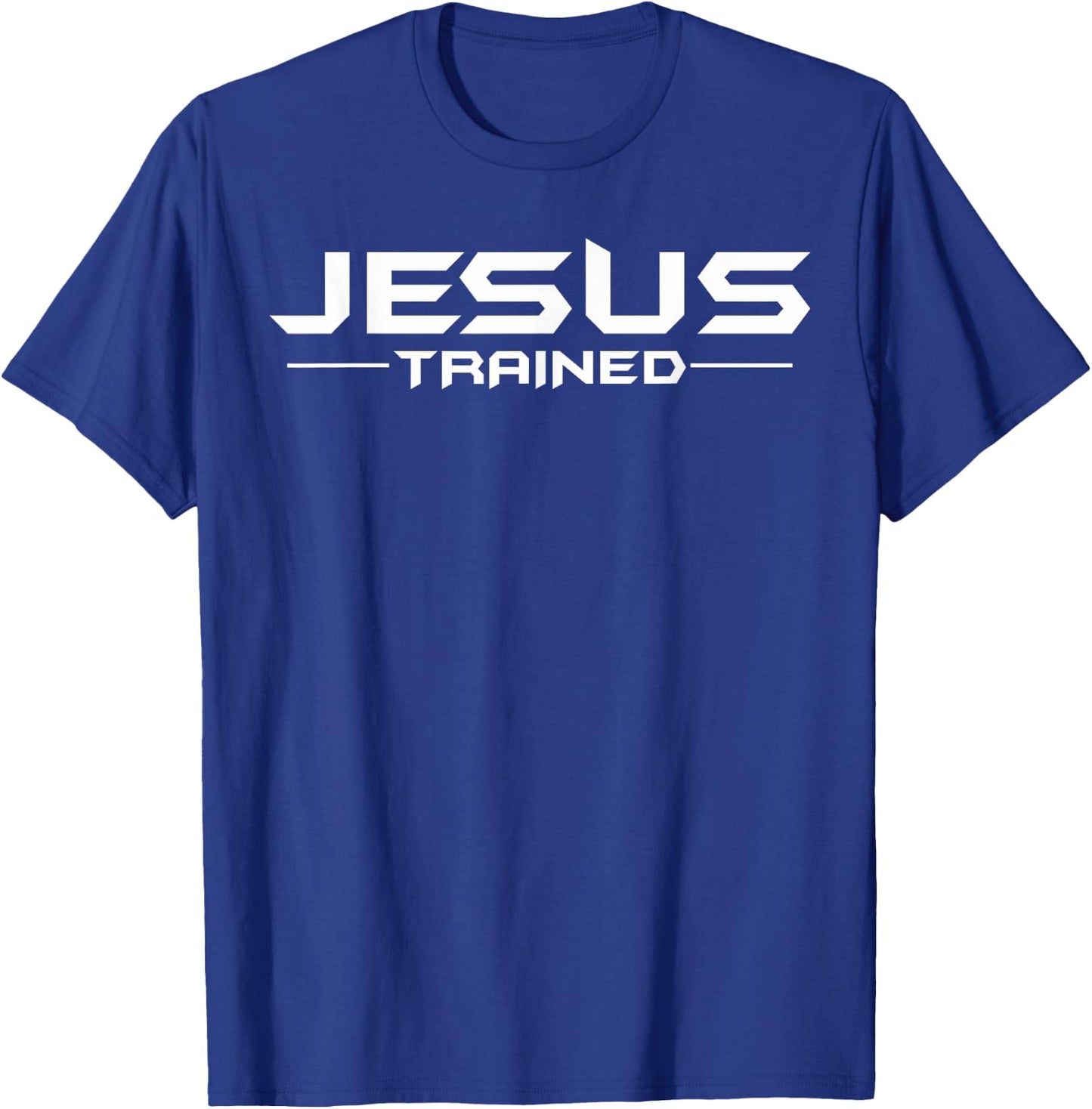 Jesus Trained Classic Wrestling Wrestler Wrestle, Christian2 T-Shirt - T-Shirt | Royal