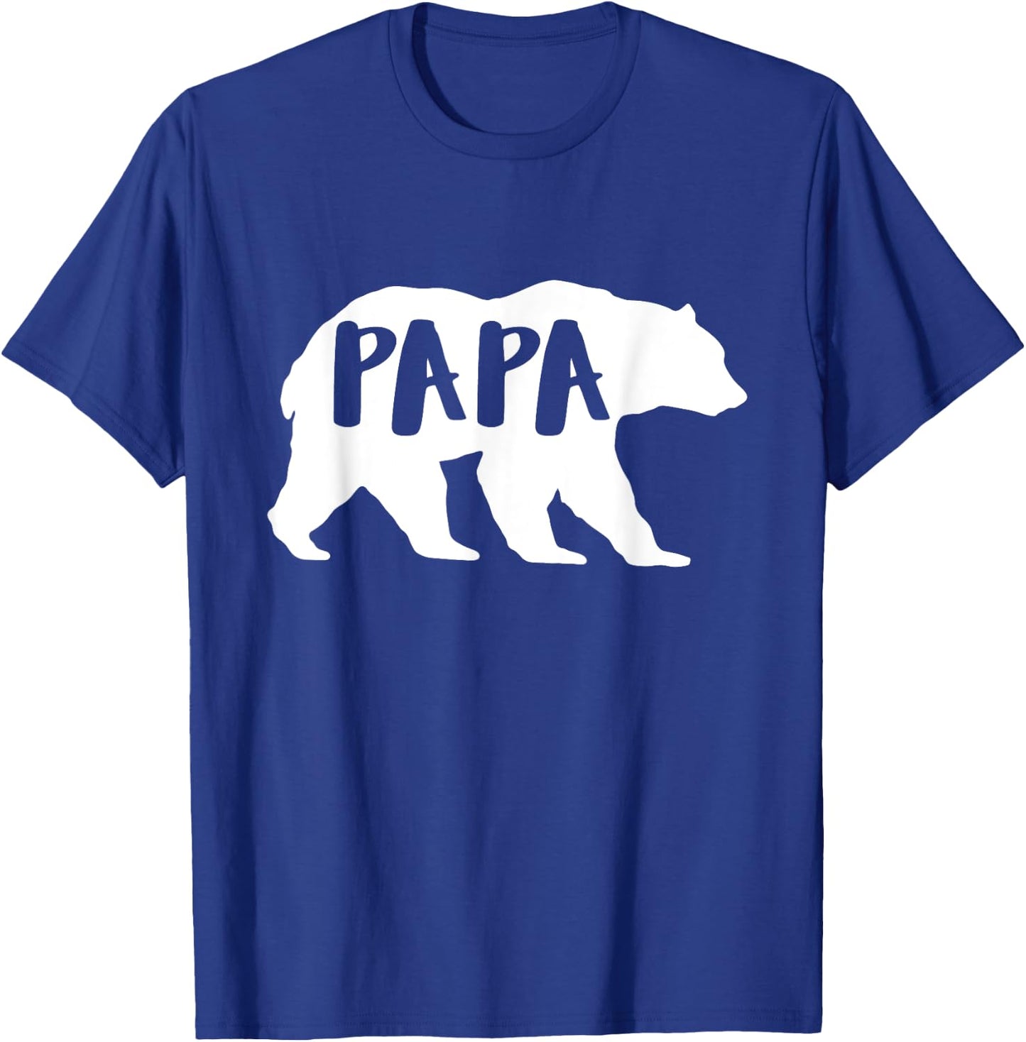 Fathersday | Fun Papa Bear for Outdoor & Nature Dads T-Shirt - T-Shirt | Royal