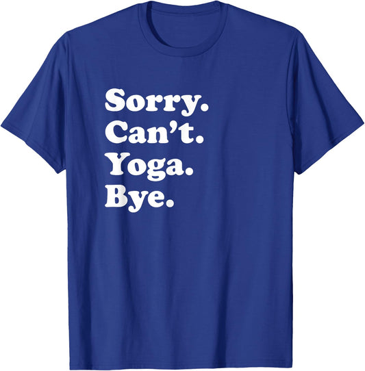 Funny Yoga Gift Women Boys or Girls T-Shirt - T-Shirt | Royal