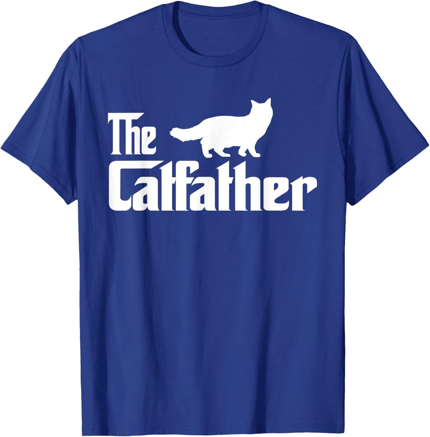 The Catfather Ragdoll Cat Lover Funny Father Cat Dad Men Women Girls Kids T-Shirt - T-Shirt | Royal