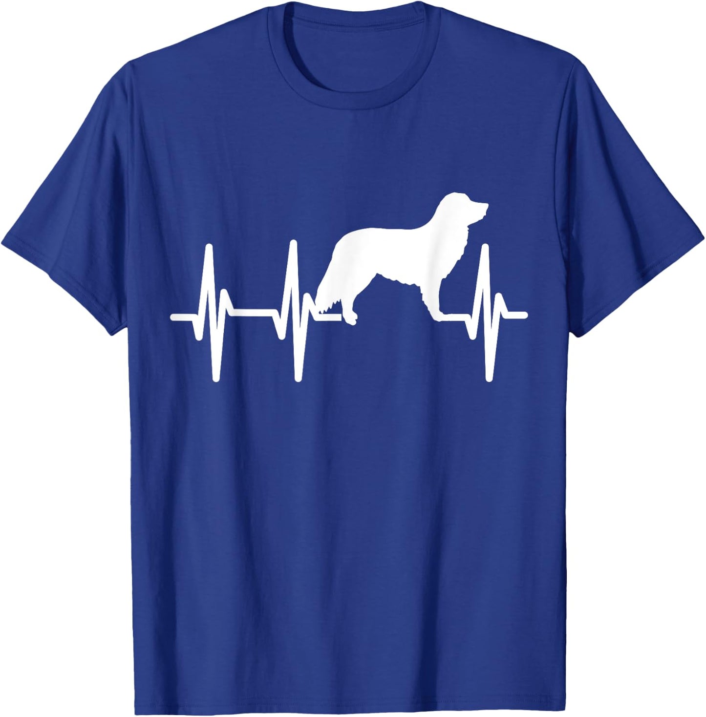 Nova Scotia Duck Great Heartbeat Dog Mom Dad Lover Gift T-Shirt - T-Shirt | Royal