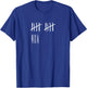 14 Years Done 14th Birthday Old Funny Tally Marks Counting T-Shirt - T-Shirt | Royal