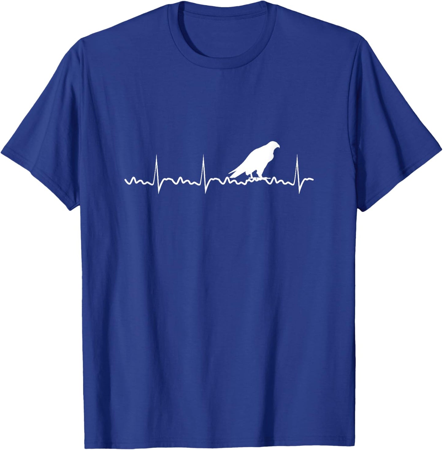 Peregrine Falcon Heartbeat Bird Falcon Animal T-Shirt - T-Shirt | Royal