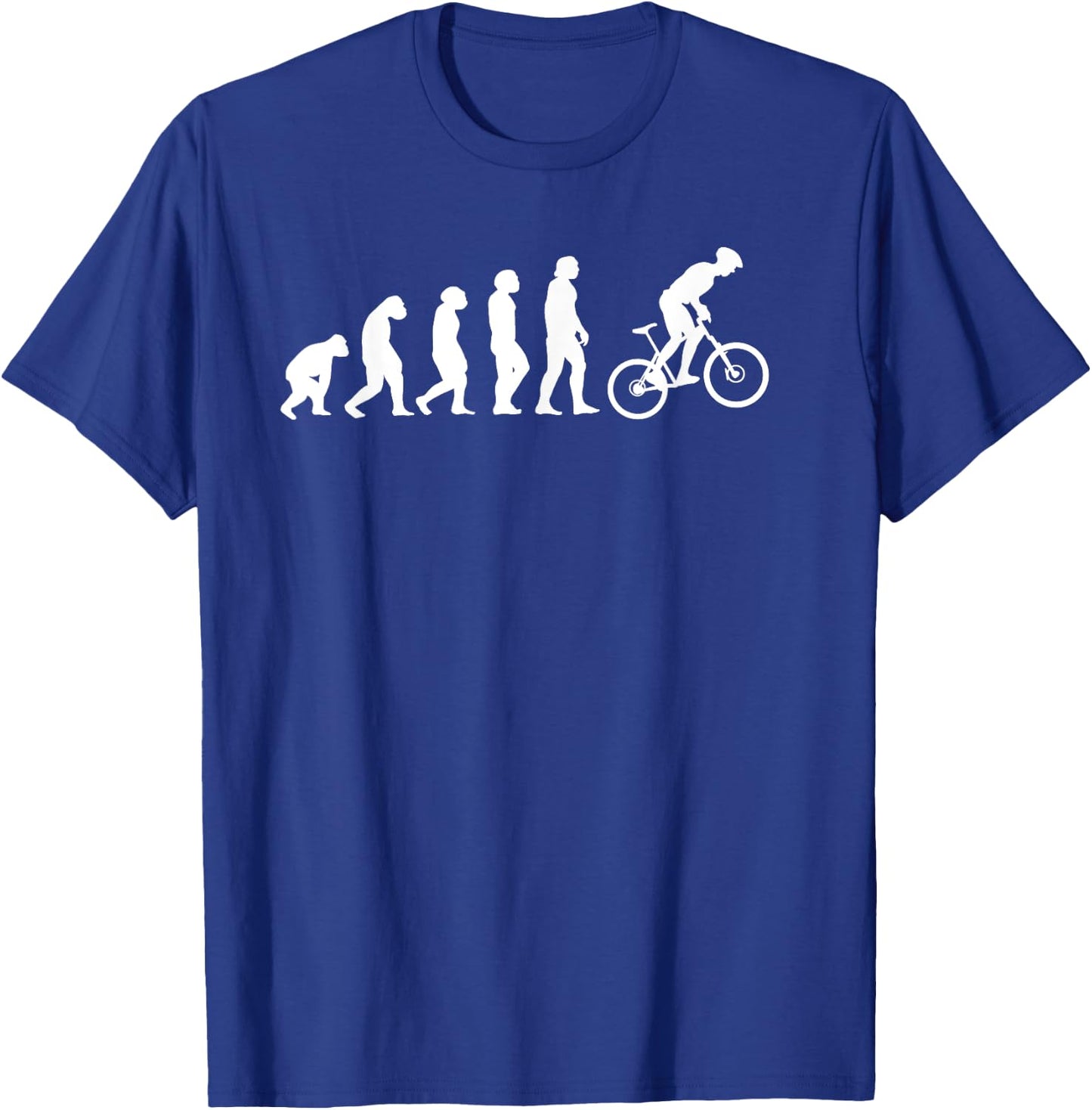 Great mountain bike evolution gift MTB T-Shirt - T-Shirt | Royal