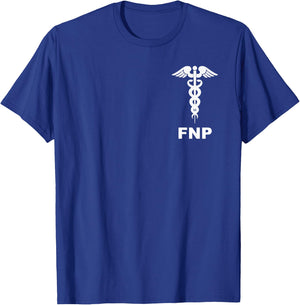 Family Nurse Practitioner Nurse Symbol Medical Caduceus T-Shirt - T-Shirt | Royal
