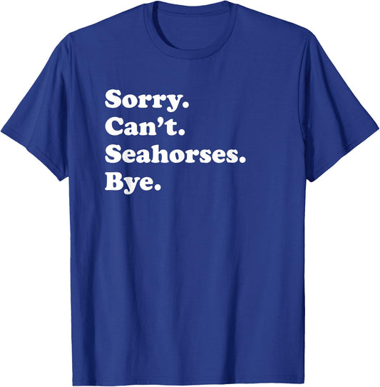 Funny Seahorse Gift Women Boys or Girls T-Shirt - T-Shirt | Royal