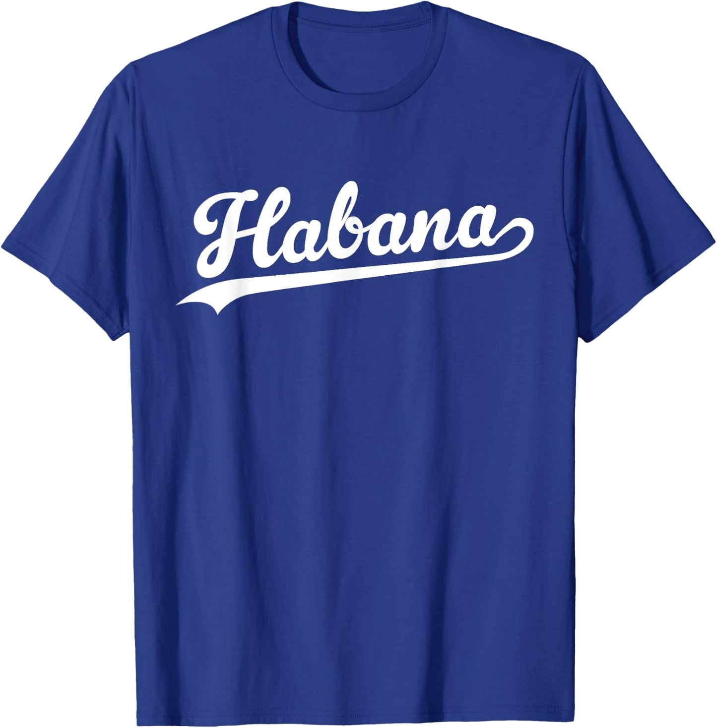 Habana Baseball Jersey Script Vintage Retro Style T-Shirt - T-Shirt | Royal